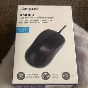 Targus AMU80 USB Optical Mouse - Black